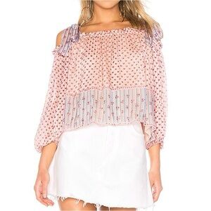 Ulla Johnson - Floral Cold Shoulder Blouse